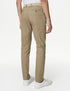Slim Fit Belted Stretch Chinos